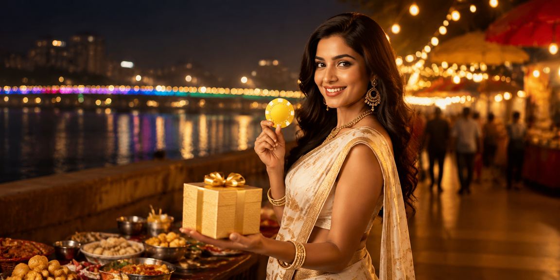 User enjoying mobile sports betting by Ahmedabad riverfront